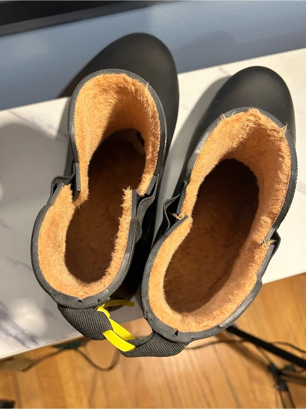 Chooka Waterproof Fur Lined Utility Boots Ankle Rain Booties